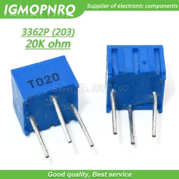 10шт 3362P-204LF 3362P 204 200K ом Триммер Trimpot Потенциометр Переменный резистор 3362p-1-204