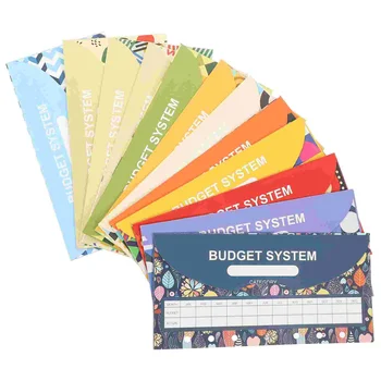 12 Комплектов Набора для составления бюджета Наличности Система конвертов Маленькая и Свежая Бумага для погашения долгов Sciccors Office