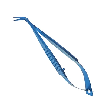 1ШТ Титановые ножницы Castroviejo для роговицы Ножницы для капсульной мембраны Офтальмологические инструменты длиной 105 мм