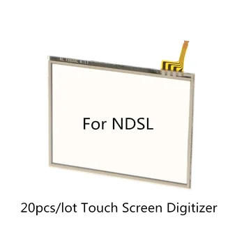 20 шт./лот Сенсорный Экран Дигитайзер Запасная Часть для Nintendo DS Lite для Игровой консоли NDSL Стеклянный дисплей Сенсорная Панель