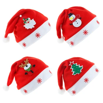 2023 Счастливого Рождества Шляпа Новый Год Navidad Шапка Снеговик Лось Санта Клаус Шляпы Для Детей Дети Взрослые Рождественский Подарок Украшения