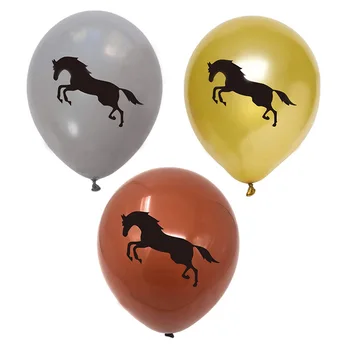 5шт 12-дюймовый Лошадиный Латексный Воздушный Шар Для Скачек На День Рождения Decoraiotns Ballons Kids Boy Horse Racing Club Supplies