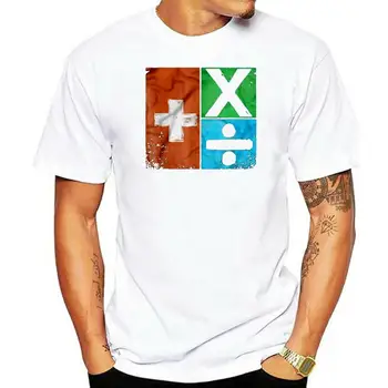 Ed Streetwear Harajuku Мужская футболка из 100%хлопка Sheeran Обложки альбомов Over Time Mathematics Футболки