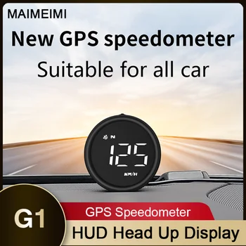 G1 Автомобильный HUD GPS Бортовой Компьютер Цифровой Головной Дисплей Сигнализация Превышения Скорости Проектор Лобового Стекла Спидометр Автомобильные Аксессуары