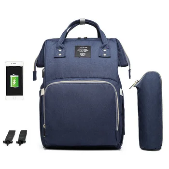 LEQUEEN Водонепроницаемые сумки для подгузников для беременных, зарядка через USB, большие рюкзаки для кормления мумий, сумка для подгузников, сумка-органайзер для ухода за ребенком с крючками