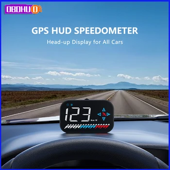 OBDHUD GM7 HUD GPS Цифровой Спидометр Автомобильный GPS Головной дисплей на лобовом стекле проекторный дисплей Автомобильная Охранная сигнализация МИЛЬ/ч КМЧ