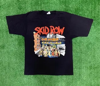 Skid Row Youth Gone Wild 1989 Винтажная Оригинальная футболка Tour Sz. L
