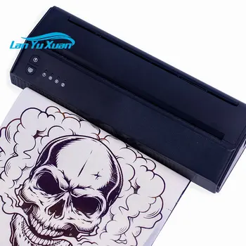 SL-P8009 A4 Мини портативный Беспроводной принтер для татуировки с синим зубом термопринтер для печати трафаретов для татуировки