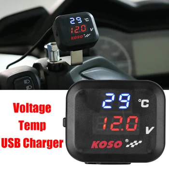 USB Зарядное Устройство для Телефона HONDA SUZUKI Accessorie Измеритель Температуры Воды для Мотоцикла Универсальный Индикатор Температуры