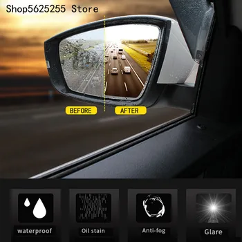 Автомобильное зеркало заднего вида с Непромокаемым отражателем, Водонепроницаемая Противотуманная пленка для Toyota RAV4 RAV-4 2019 2020 2021 2022 Аксессуары