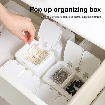 Белый ящик для хранения настольный органайзер большой емкости коробка для открыток и наклеек держатель для подпакета