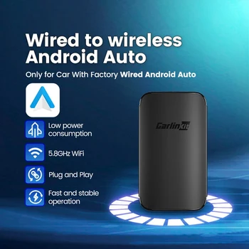 Беспроводной адаптер Carplay Carlinkit A2A Auto Smart Ai Box Plug And Play Wifi BT Auto Connect для проводных автомобилей Android Auto