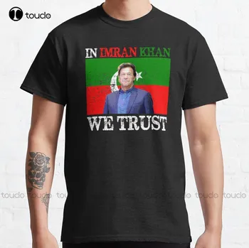 В Imran Khan Мы доверяем Pti Party Flag, Винтажным Классическим футболкам, Мужским Топам, тройникам и рубашкам С цифровой печатью, футболкам на все сезоны
