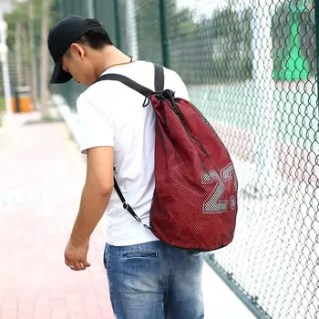 Высококачественная баскетбольная сумка для фитнеса, быстросохнущий баскетбольный рюкзак, сетка для переноски мяча для тренировок, сумка для скалолазания