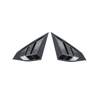 Для Honda Accord 2018-2022 Глянцевый черный задний боковой вентиляционный клапан, четверть окна, жалюзи, шторка.