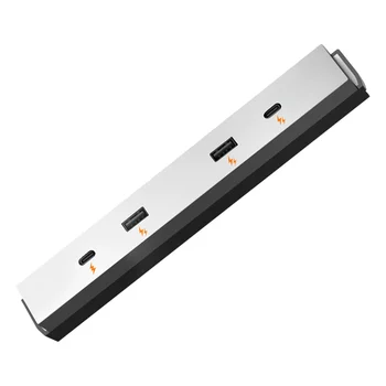 Для док-станции Tesla Model 3 2024 Highland 80 Вт Быстрое зарядное устройство PD TypeC USB-концентратор, удлинительный выдвижной кабель
