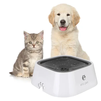 Дозатор Для Подачи Медленной Воды Cat Dog Water Bowl Товары Для Домашних животных 1,5 Л Переносная Плавающая Чаша С Защитой От перелива
