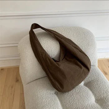 Женские холщовые сумки через плечо, большая вместительная сумка для клецек, модная сумка-мессенджер в стиле ретро, женская сумка-мессенджер, однотонная женская сумка