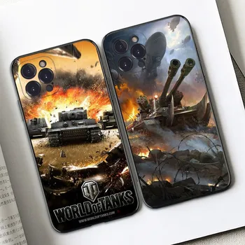 Игровой Чехол Для Телефона World Of Tanks Для iPhone 6 7 8 Plus 11 12 13 14 Pro SE 2020 MAX Mini X XS XR Задняя Крышка Funda