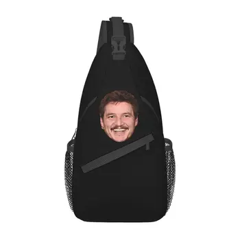 Изготовленные на заказ сумки-слинги Pedro Pascal Smile Meme, мужской модный рюкзак через плечо, рюкзак для путешествий