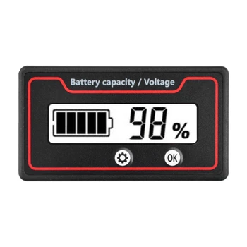 Индикаторы емкости кислотной батареи Измеритель с цифровым ЖК-дисплеем, детектор мощности литиевой батареи, тестер 9-120 В R9UF