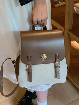 Корейский рюкзак большой емкости 2023, новый модный рюкзак, простой школьный рюкзак для студентов колледжа, женский
