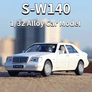 Модель легкосплавного автомобиля SW140 в масштабе 1/32, имитация литья под давлением, автомобиль с 4 открывающимися дверями, классический автомобиль Hutou для подарков взрослым