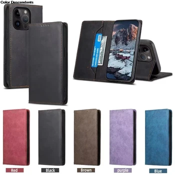 Модный Кожаный Чехол-бумажник для OPPO Find X6 X5 X3 X2 F21 F19 F17 Pro Plus Neo Lite, Магнитный Чехол Для Телефона со Слотами Для Карт RFID