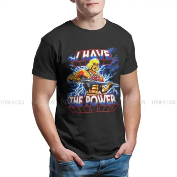 Мощная футболка с круглым воротником He-Man and the Masters of the Universe с Рисунком Адама, Базовая футболка из Полиэстера, Мужская Одежда Нового дизайна