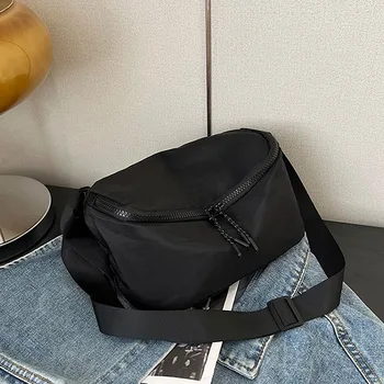 Мужская небольшая сумка для отдыха, деловая сумка для путешествий на открытом воздухе, черная сумка-мессенджер из ткани Оксфорд, летняя сумка-мессенджер