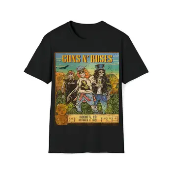 Мужская футболка из мягкого хлопка. Guns N Roses. Богота 2022