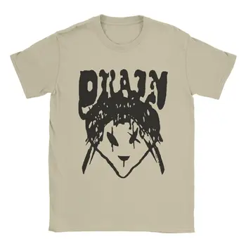 Мужские футболки Drain Alien Bladee, одежда из чистого хлопка, забавные футболки с круглым вырезом и короткими рукавами, Летние футболки
