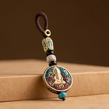Непальские подарочные украшения ручной работы, брелок для ключей в этническом стиле, украшения для рук, украшения для сумок, Праздничные Памятные подарки