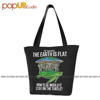 Общество Плоской Земли Черепаха Слоны P-172 Модные сумки Пляжная сумка Хозяйственная сумка высокого качества