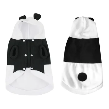 Одежда для домашних животных панды, Черно-белая Блузка, Осенне-зимний Трансформационный костюм для собак, Форменный костюм
