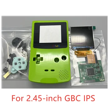 Оригинальный Размер, Новый ЖК-экран высокой яркости 2.45 GBC IPS для Nintendo Gameboy Color GBC LCD и Новая оболочка