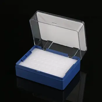 Пластиковый ящик для хранения с поролоновой фрезой для 50 сверл для печатных плат