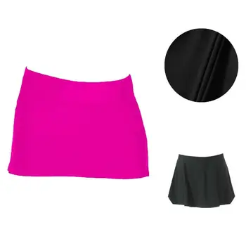 Популярная женская юбка с защитой от воздействия Поддельная мини-юбка из двух частей Сексуальная пляжная юбка чистого цвета