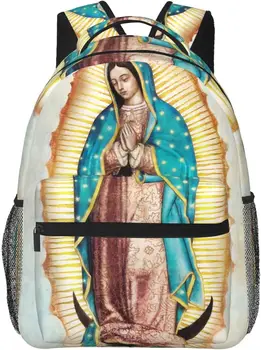 Пресвятая Дева Мария, Гваделупская Богоматерь, стильный повседневный рюкзак, рюкзаки с множеством карманов, компьютерный рюкзак для бизнеса
