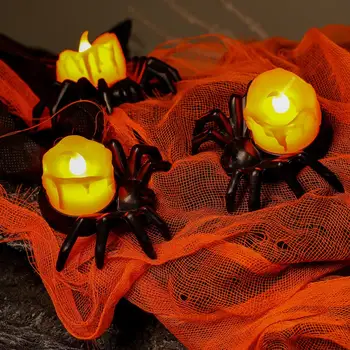 Привлекательный световой реквизит для Хэллоуина, реалистичные изысканные украшения для праздника, безопасные фонарики небольшого размера, игрушки-призраки
