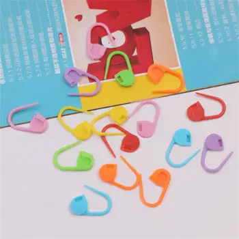 Разноцветные пластиковые фиксирующие маркеры для стежков, Маленькая клипса из смолы, инструменты для вязания крючком, зажим для иглы, крючок, инструмент для шитья