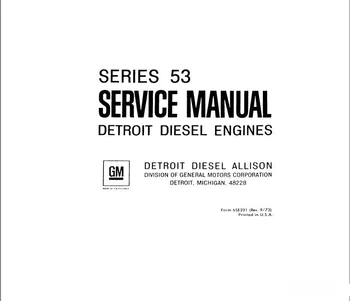Руководство по техническому обслуживанию Detroit Diesel Engines Series 53