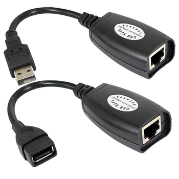Удлинитель сетевого Кабеля USB К RJ45 RJ 45 LAN Адаптер-Удлинитель USB К Сетевому Порту Усилитель Сигнала