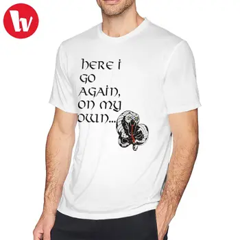 Футболка Whitesnake Whitesnake Here I Go Again- забавная футболка с коротким рукавом, повседневная мужская футболка с принтом.