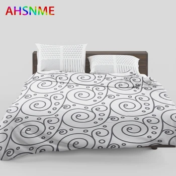 Черно-белый комплект постельного белья AHSNME octopus современная домашняя адаптация для RU AU EU Size jogo de cama